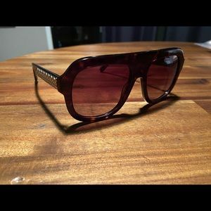 Stella McCartney 54 mm modified aviator sunglasses